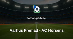 NordicBet Liga - Division 1 Danmark: Aarhus Fremad - AC Horsens
