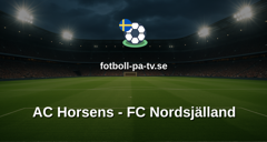 Superligan: AC Horsens - FC Nordsjälland