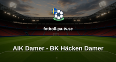 Damallsvenskan: AIK Damer - BK Häcken Damer
