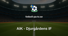 Allsvenskan: AIK - Djurgårdens IF