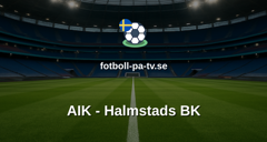 Allsvenskan: AIK - Halmstads BK