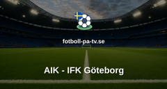 Allsvenskan: AIK - IFK Göteborg