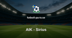 Allsvenskan: AIK - Sirius