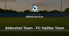 National League: Aldershot Town - FC Halifax Town