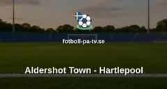 National League: Aldershot Town - Hartlepool