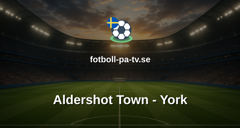 National League: Aldershot Town - York