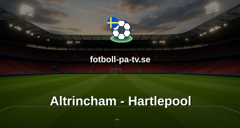 National League: Altrincham - Hartlepool