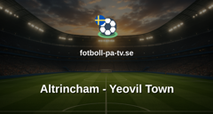 National League: Altrincham - Yeovil Town