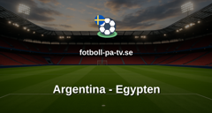Fotbolls-VM: Argentina - Egypten