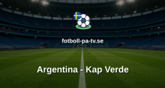 Fotbolls-VM: Argentina - Kap Verde