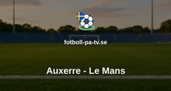 Ligue 1: Auxerre - Le Mans