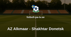 UEFA Conference League: AZ Alkmaar - Shakhtar Donetsk
