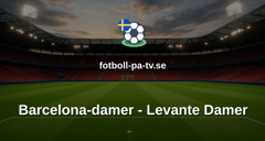 Primera División Femenina: Barcelona-damer - Levante Damer