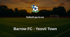 National League: Barrow FC - Yeovil Town