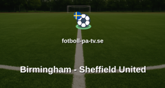 Championship: Birmingham - Sheffield United