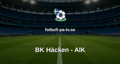 Allsvenskan: BK Häcken - AIK