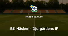 Allsvenskan: BK Häcken - Djurgårdens IF