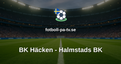 Allsvenskan: BK Häcken - Halmstads BK