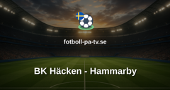 Allsvenskan: BK Häcken - Hammarby