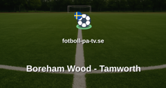 National League: Boreham Wood - Tamworth