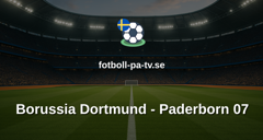 Bundesliga: Borussia Dortmund - Paderborn 07