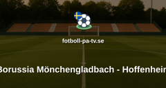 Bundesliga: Borussia Mönchengladbach - Hoffenheim