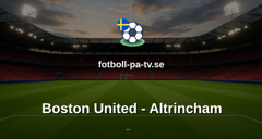 National League: Boston United - Altrincham