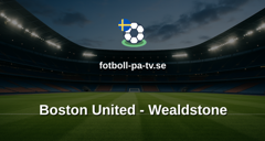 National League: Boston United - Wealdstone