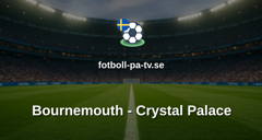 Premier League: Bournemouth - Crystal Palace