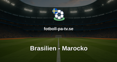 Fotbolls-VM: Brasilien - Marocko
