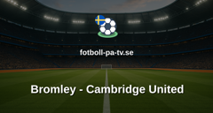 League Two: Bromley - Cambridge United