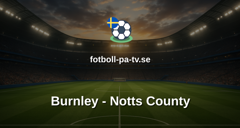 Engelska Ligacupen (EFL): Burnley - Notts County