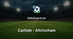 National League: Carlisle - Altrincham