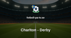 Championship: Charlton - Derby