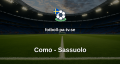 Serie A: Como - Sassuolo