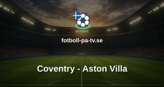 Engelska Ligacupen (EFL): Coventry - Aston Villa