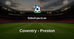 Championship: Coventry - Preston