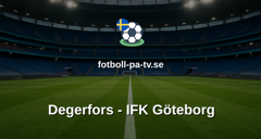 Allsvenskan: Degerfors - IFK Göteborg