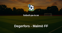 Allsvenskan: Degerfors - Malmö FF