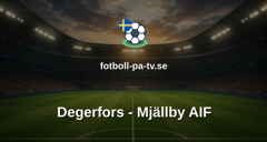 Allsvenskan: Degerfors - Mjällby AIF