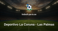La Liga 2: Deportivo La Coruna - Las Palmas