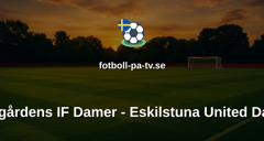 Damallsvenskan: Djurgårdens IF Damer - Eskilstuna United Damer