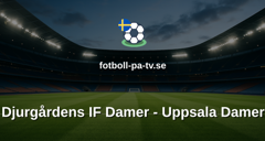 Damallsvenskan: Djurgårdens IF Damer - Uppsala Damer