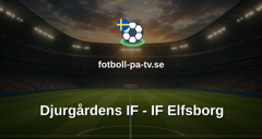 Allsvenskan: Djurgårdens IF - IF Elfsborg