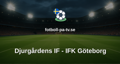 Allsvenskan: Djurgårdens IF - IFK Göteborg