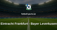 Bundesliga: Eintracht Frankfurt - Bayer Leverkusen