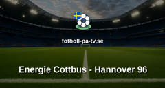 Bundesliga 2: Energie Cottbus - Hannover 96