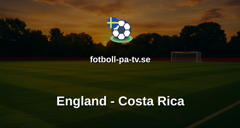 Träningsmatch: England - Costa Rica
