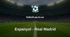 La Liga: Espanyol - Real Madrid