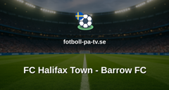 National League: FC Halifax Town - Barrow FC